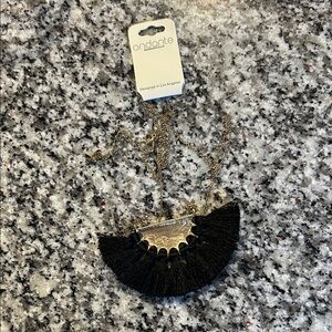 Black and Gold Statement Necklace